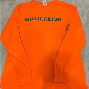 BILLIE EILISH orange long sleeve T